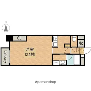 グラヴィス鶴舞【4階】の間取り