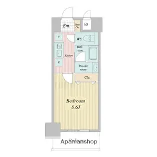 レジディア高岳【5階】の間取り