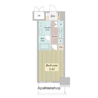 レジディア高岳【5階】の間取り