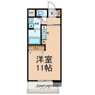 ボヌール千代田【2階】の間取り