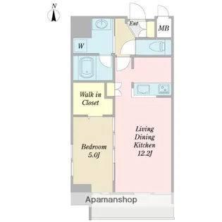 ソレアードテラス葵【5階】の間取り