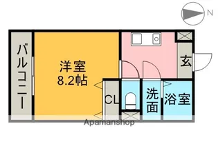 グラン・シャリオ日比野【1階】の間取り