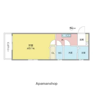 グラン・シャリオ日比野【3階】の間取り