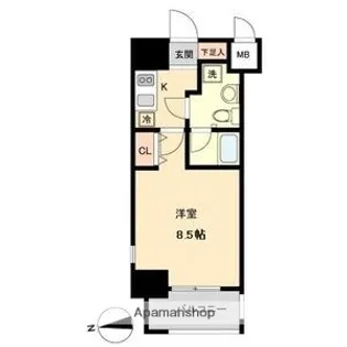 1Kの間取り画像