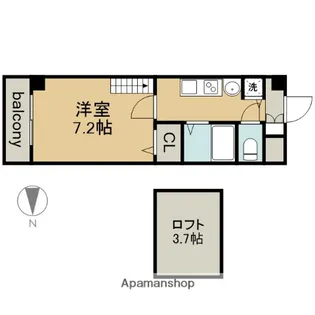 ベレーサ金山【7階】の間取り