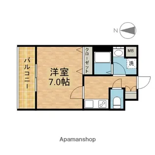クレシェール大須【5階】の間取り