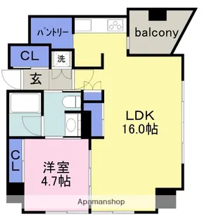 YZ MAHOROBA【8階】の間取り