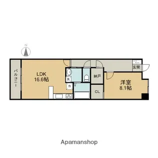 グラン・アベニュー名駅南【2階】の間取り