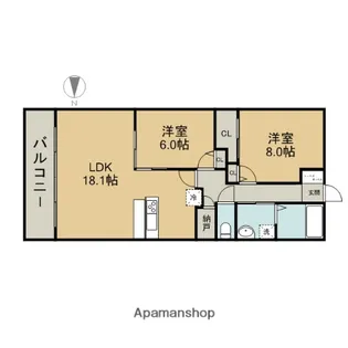 グラン・アベニュー 名駅南【12階】の間取り