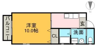コンソラーレ中野【1階】の間取り