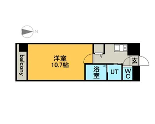 ビ・アバンス【401号室】の間取り