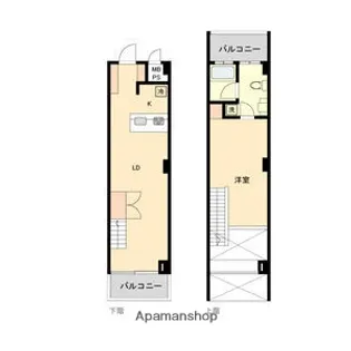 スクエア名駅南【9階】の間取り