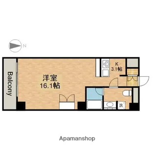 スクエア名駅南【4階】の間取り