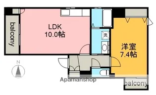 アビタシオン葵【4階】の間取り