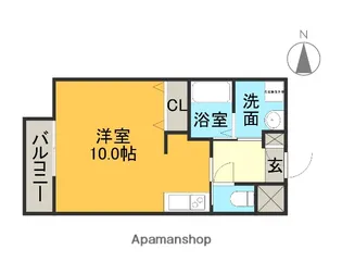 カーサ千年【1階】の間取り