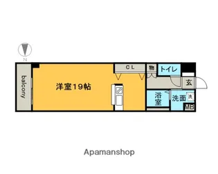 BPRレジデンス金山【5階】の間取り