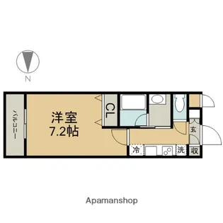 ブルームライフ新栄【3階】の間取り