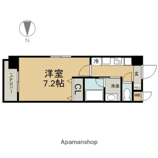 ブルームライフ新栄【7階】の間取り