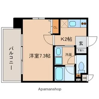 ブルームライフ新栄(旧:クレジデンス新栄)【8階】の間取り