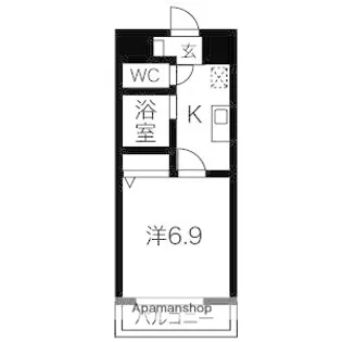 PRIMA(プリーマ)【3階】の間取り