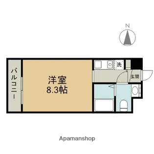 LA DOUCEUR新栄(旧名称カスタリア新栄)【9階】の間取り
