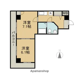 アーバンフラッツ新栄(旧La Douceur新栄)【14階】の間取り