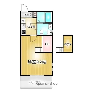 プリミエール妙音通【2階】の間取り