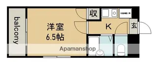 シングルライフ大口【6階】の間取り