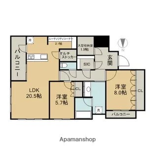 ザ・ライオンズミッドキャピタルタワー【35階】の間取り
