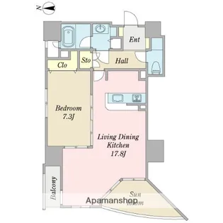 プロシード金山2【4階】の間取り