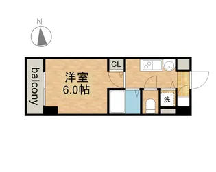 プレサンス鶴舞グリーンパーク【0505号室】の間取り