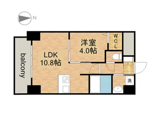 プレサンス丸の内レジデンスⅢ【0301号室】の間取り