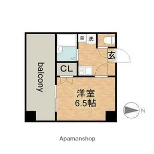 VIVIAN尾頭橋【8階】の間取り