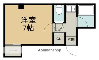 シャトー村瀬・千代田【3階】の間取り