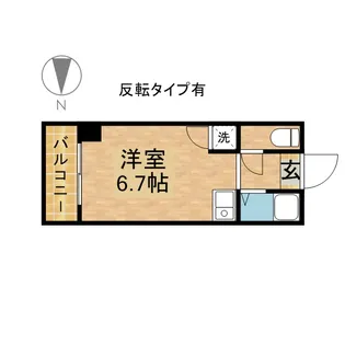 VITA六番町【0108号室】の間取り