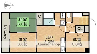 ラ・メゾン伊藤【5階】の間取り
