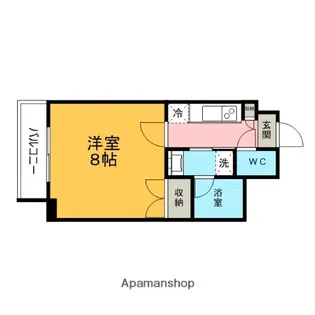 レジデンス金山スクエア(旧プライムアーバン金山)【2階】の間取り