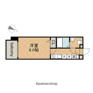 プレサンスmiu新栄【8階】の間取り
