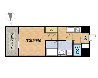 プレサンス錦プレミアム【0803号室】の間取り