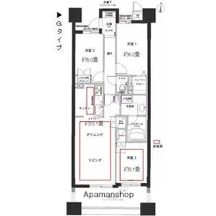 レジディア泉【3階】の間取り