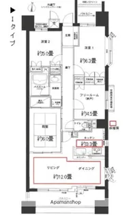 レジディア泉【9階】の間取り