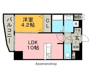 プレサンス栄ラグジュ【10階】の間取り