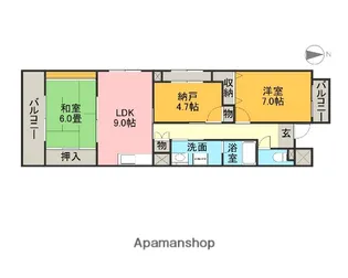 アビタシオン十番【2階】の間取り