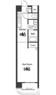 エクセルシオール栄【6階】の間取り