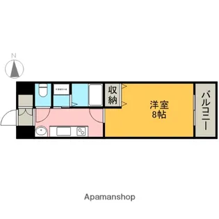 リアライズ記念橋(willDo東別院)【2階】の間取り