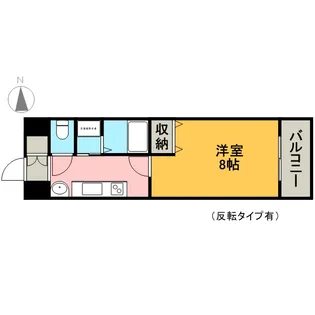 リアライズ記念橋(WILLDO東別院)【7階】の間取り