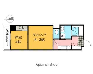 レジデンス上前津スクエア【10階】の間取り