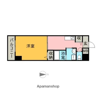 シティーコート翠雲【4階】の間取り