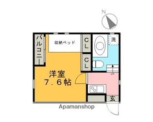 パークサイド神宮【2階】の間取り