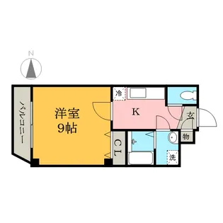 WOODY CASTLE【2階】の間取り